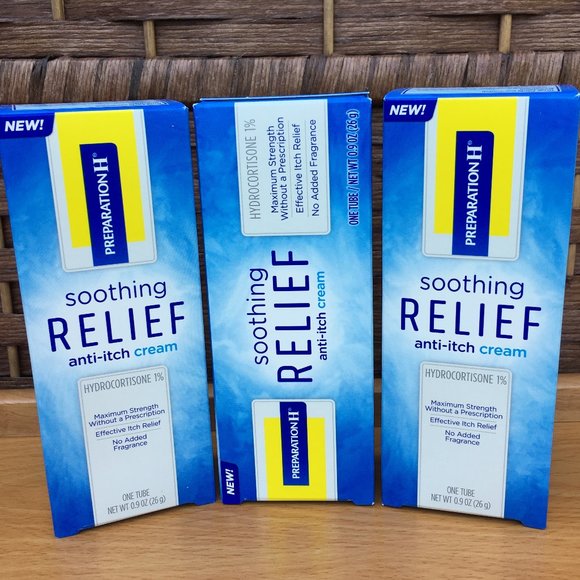Preparation H Soothing Relief Anti-Itch Cream Lot.  NIB - Picture 1 of 6